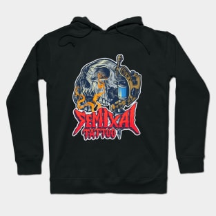 Tattoo logo graphic skull Hoodie